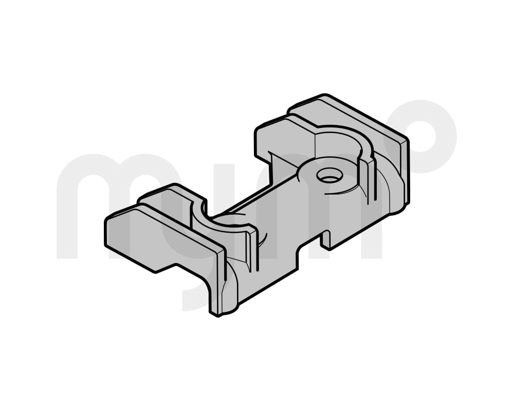 Pieza deslizante LPU 42 (medida estándar) - Soporte de rodillos plegable /  posición de ventilación de Hörmann 437868