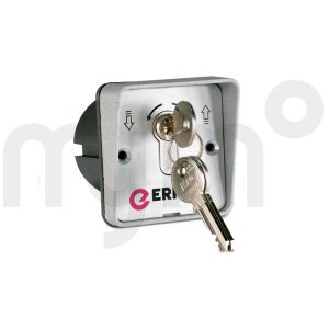 SELECTOR DE LLAVE DE EMPOTRAR 2 CONTACTOS DE ALUMINIO ERREKA LSEEM-002