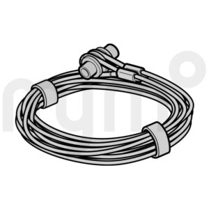 Cables metálicos Ø 3 mm, guías Z con alojamiento del cable, completo por puerta de Hörmann 3064348