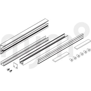 Set Para Fijo Levolan 60/120 - Símil Inox (2050mm) 147231